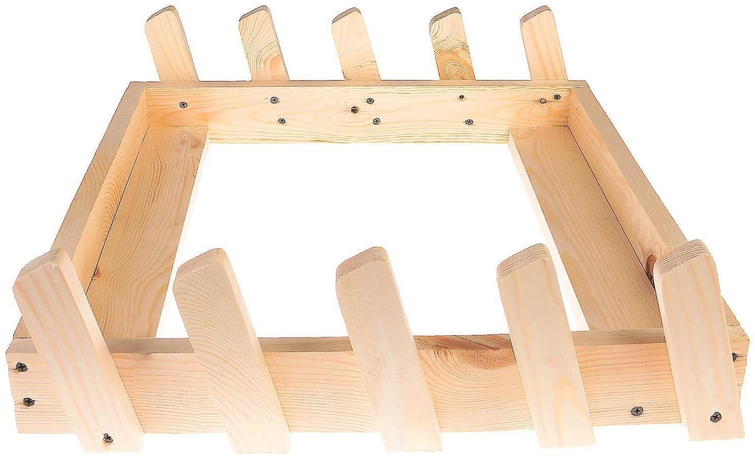 Держатель для садового инвентаря, настенный, под 4 инструмента