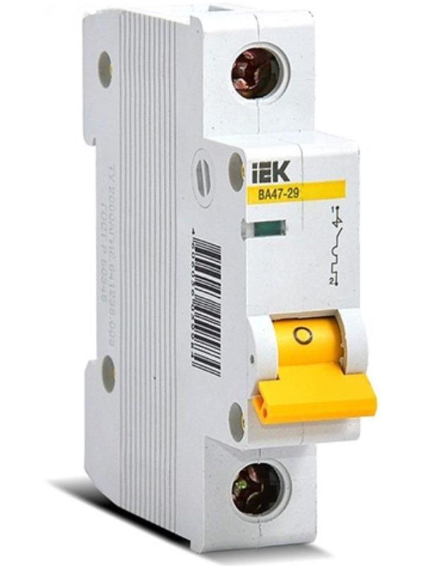 Выключатель автоматический IEK MVA20-1-025-C, 1п, C 25 А, ВА 47-29, 4.5кА