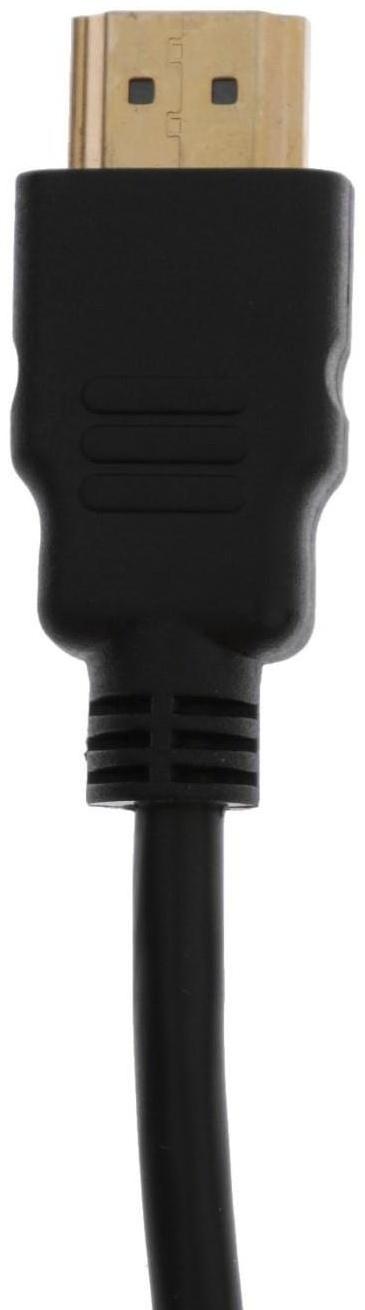 Переходник LuazON PL-001, HDMI-VGA, провод 0.2 м, чёрный