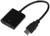 Переходник LuazON PL-001, HDMI-VGA, провод 0.2 м, чёрный