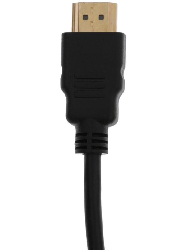 Переходник LuazON PL-001, HDMI-VGA, провод 0.2 м, чёрный