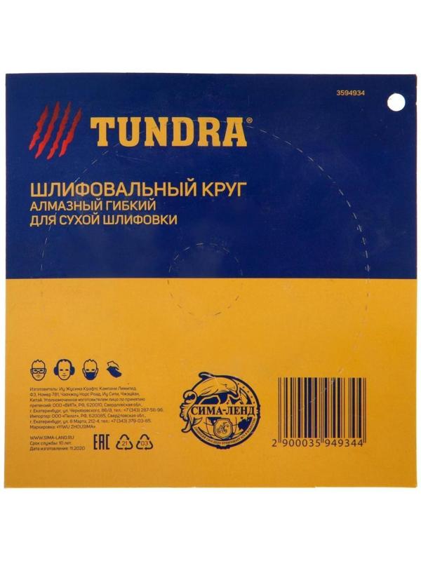 Алмазный гибкий шлифовальный круг ТУНДРА 