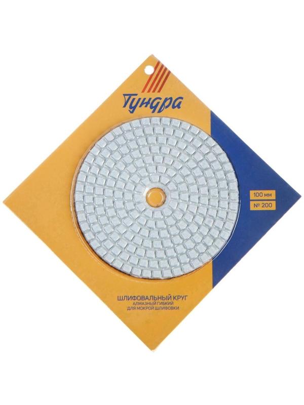 Алмазный гибкий шлифовальный круг ТУНДРА 