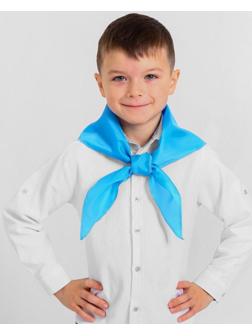 Галстук пионерский, цвет голубой