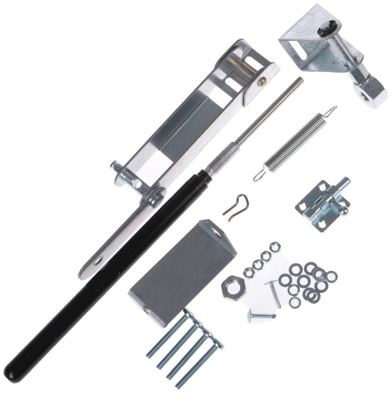 Автомат для проветривания теплиц, +17-25°C, 15 кг, дверной, горизонтальное открывание, «Синьор Помидор»