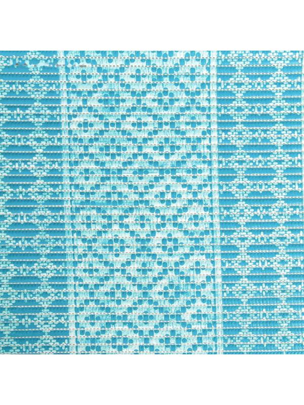 Коврик для ванной комнаты «Квадраты», 1,3×15 м, ПВХ, цвет голубой