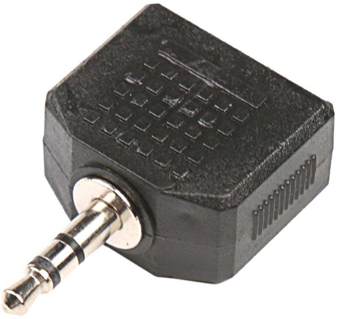 Разветвитель аудио Belsis SP3000, Jack 3.5 мм(3pin)(m)-2хJack(3pin)(f), черный