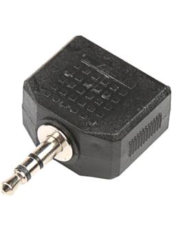 Разветвитель аудио Belsis SP3000, Jack 3.5 мм(3pin)(m)-2хJack(3pin)(f), черный