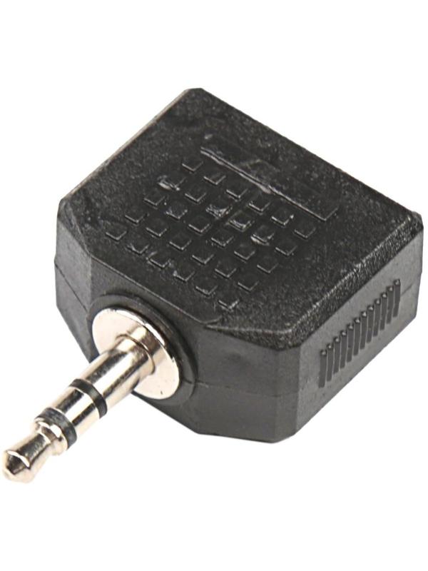 Разветвитель аудио Belsis SP3000, Jack 3.5 мм(3pin)(m)-2хJack(3pin)(f), черный