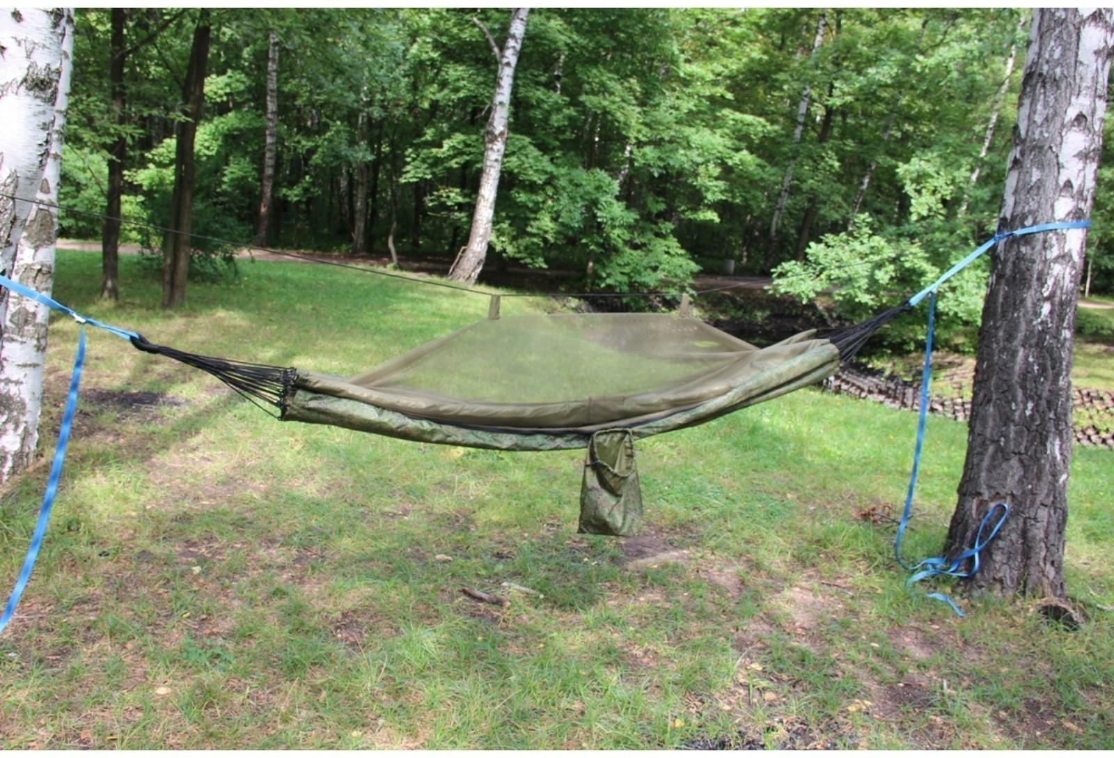 Гамак с москитной сеткой камуфляж 