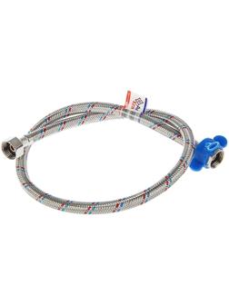 Подводка гибкая AquaKratos, гайка-гайка, 80 см, нерж.сталь, с ключом для монтажа