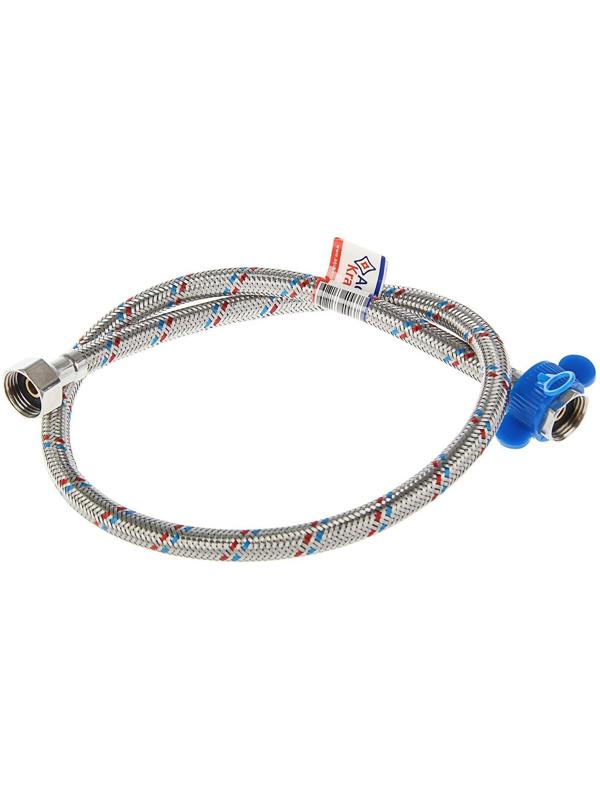 Подводка гибкая AquaKratos, гайка-гайка, 80 см, нерж.сталь, с ключом для монтажа