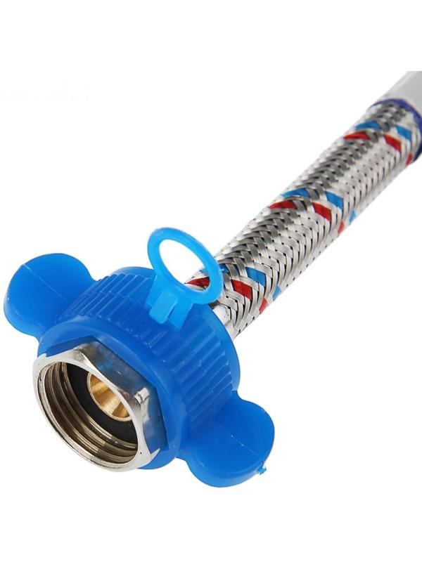 Подводка гибкая AquaKratos, гайка-гайка, 100 см, нерж.сталь, с ключом для монтажа