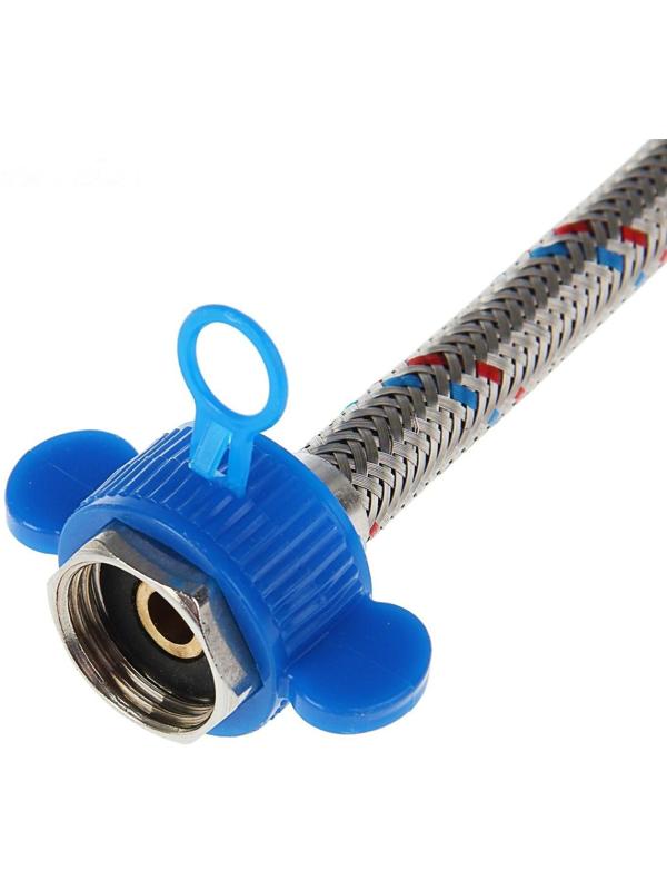 Подводка гибкая AquaKratos, гайка-штуцер, 150 см, нерж.сталь, с ключом для монтажа