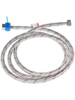 Подводка гибкая AquaKratos, гайка-гайка, 200 см, нерж.сталь, с ключом для монтажа