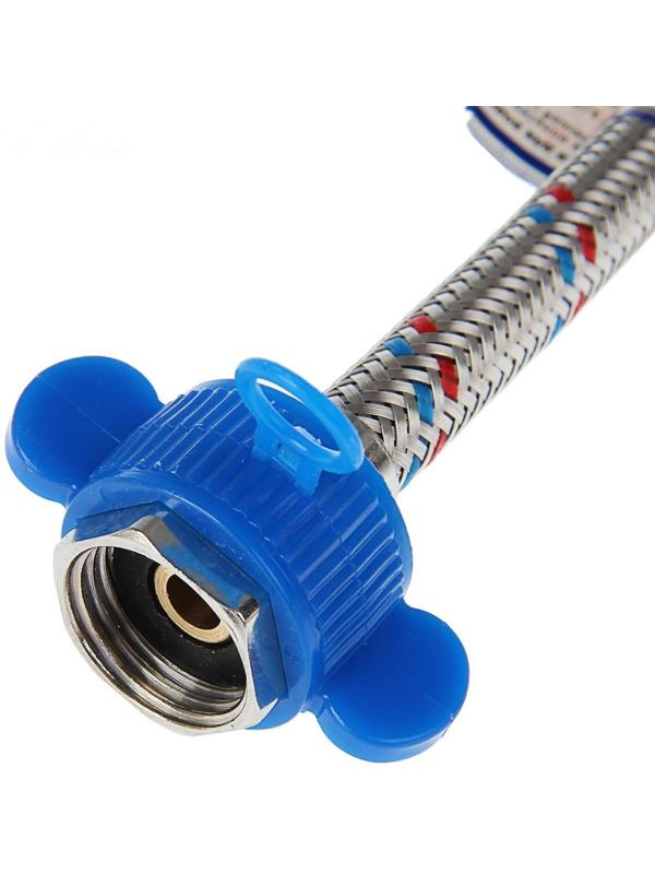 Подводка гибкая AquaKratos, гайка-штуцер, 200 см, нерж.сталь, с ключом для монтажа