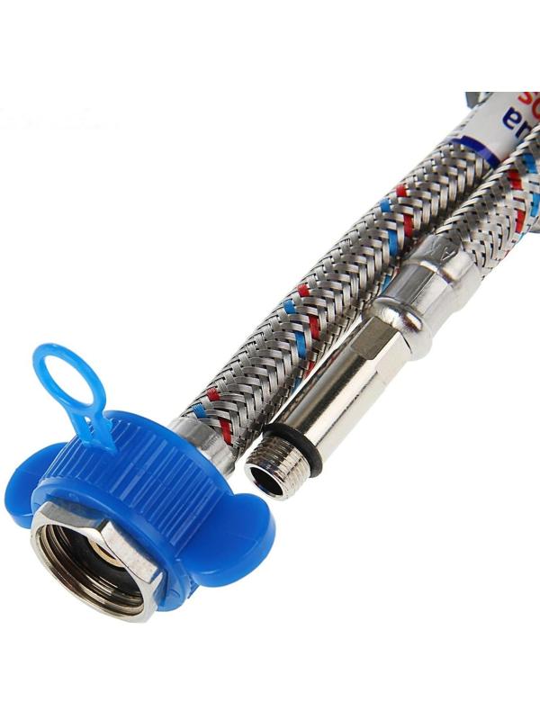 Подводка для смесителя AquaKratos, М10х35 мм, 40 см, нерж.сталь, с ключом для монтажа