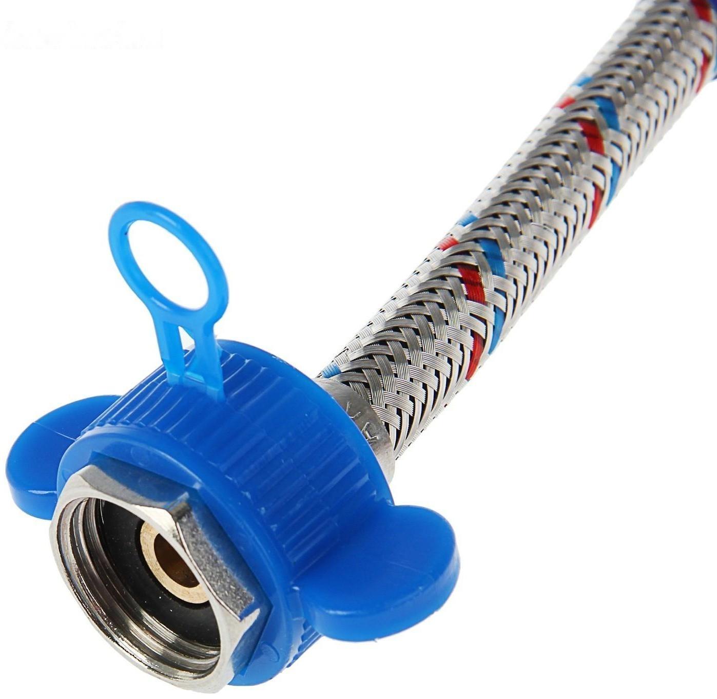 Подводка для смесителя AquaKratos, М10х18 мм, 50 см, нерж.сталь, с ключом для монтажа