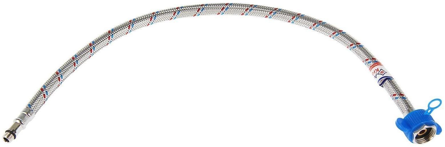 Подводка для смесителя AquaKratos, М10х18 мм, 60 см, нерж.сталь, с ключом для монтажа