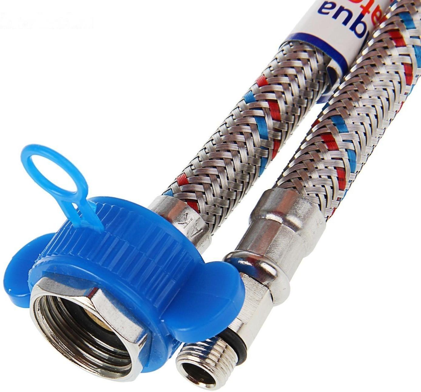 Подводка для смесителя AquaKratos, М10х18 мм, 60 см, нерж.сталь, с ключом для монтажа