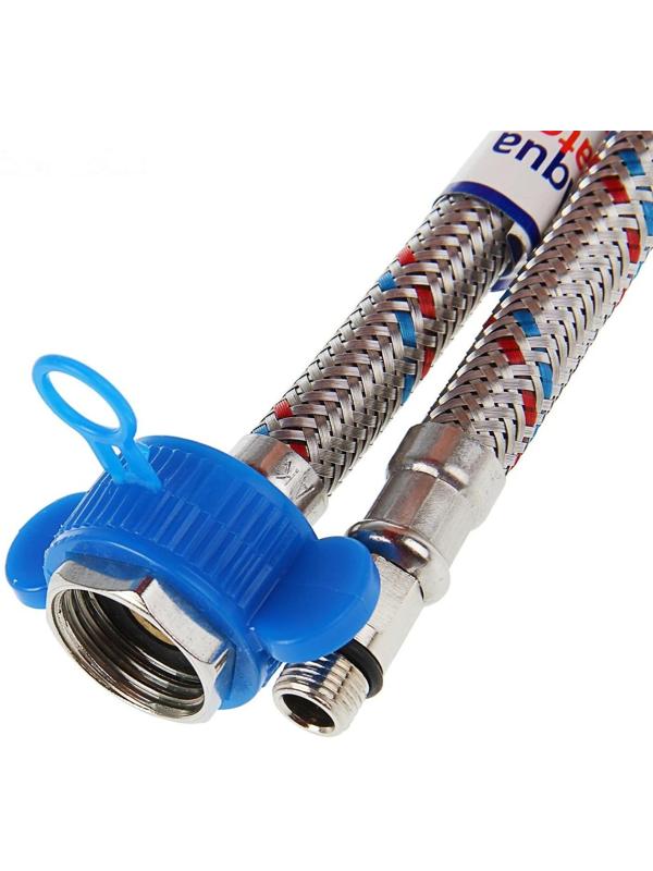 Подводка для смесителя AquaKratos, М10х18 мм, 60 см, нерж.сталь, с ключом для монтажа