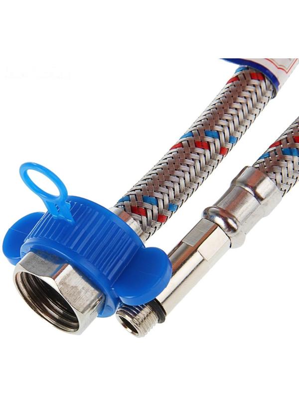 Подводка для смесителя AquaKratos, М10х35 мм, 60 см, нерж.сталь, с ключом для монтажа