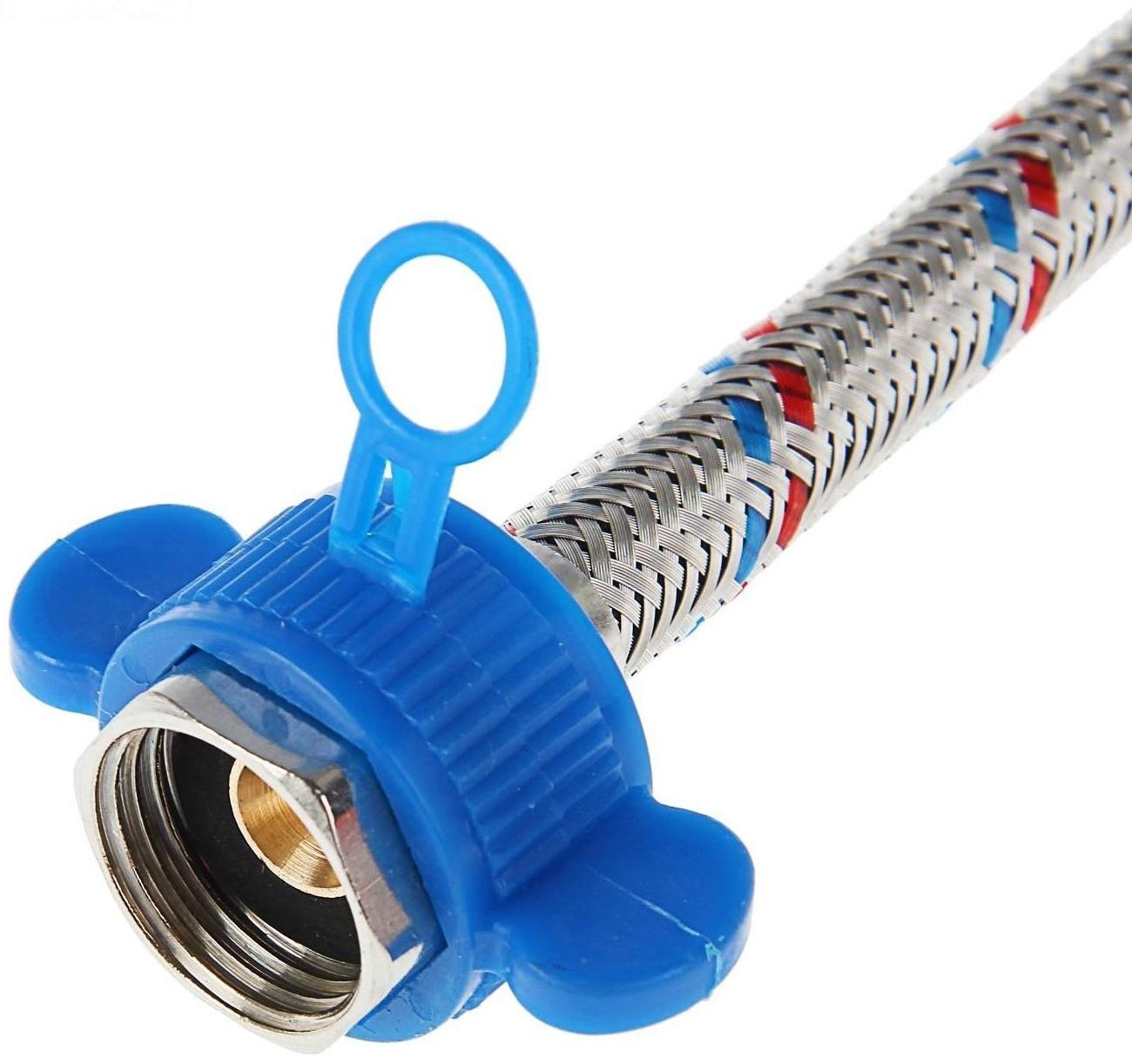 Подводка для смесителя AquaKratos, М10х35 мм, 80 см, нерж.сталь, с ключом для монтажа