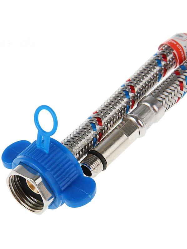 Подводка для смесителя AquaKratos, М10х35 мм, 80 см, нерж.сталь, с ключом для монтажа