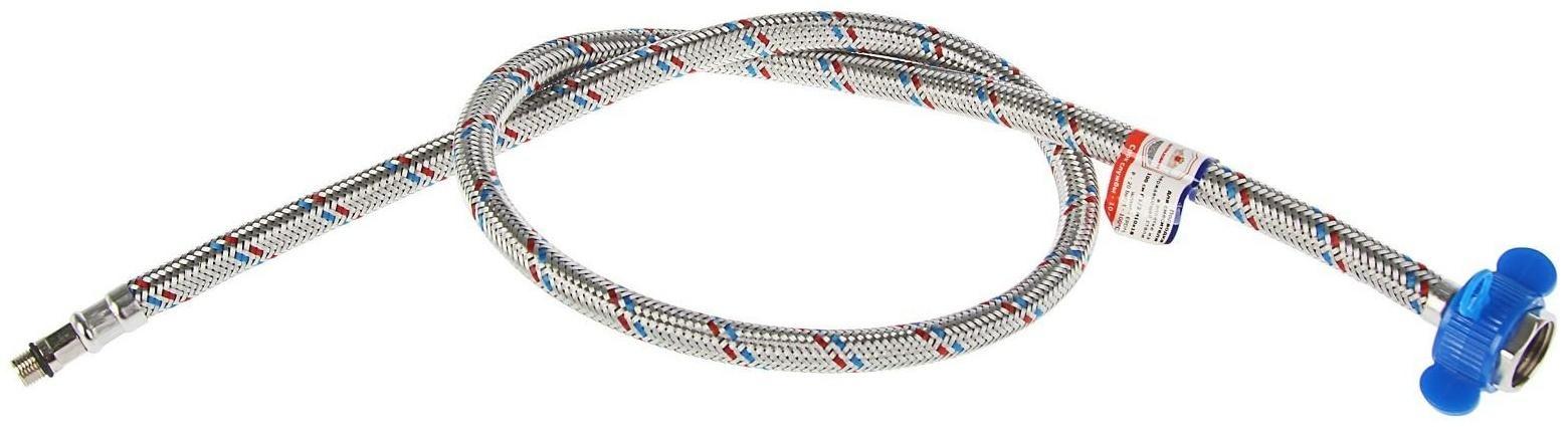 Подводка для смесителя AquaKratos, М10х18 мм, 100 см, нерж.сталь, с ключом для монтажа