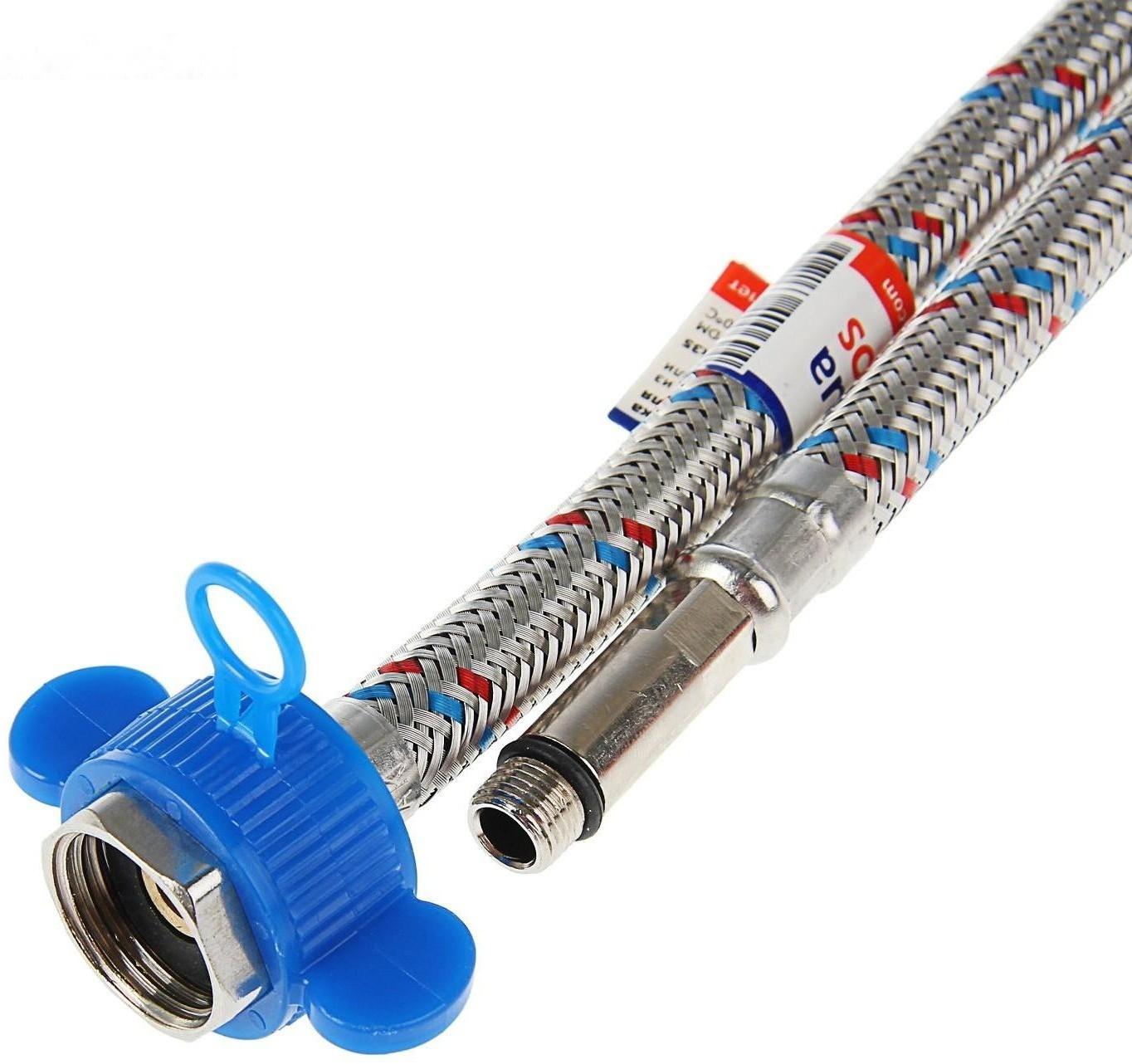 Подводка для смесителя AquaKratos, М10х35 мм, 100 см, нерж.сталь, с ключом для монтажа