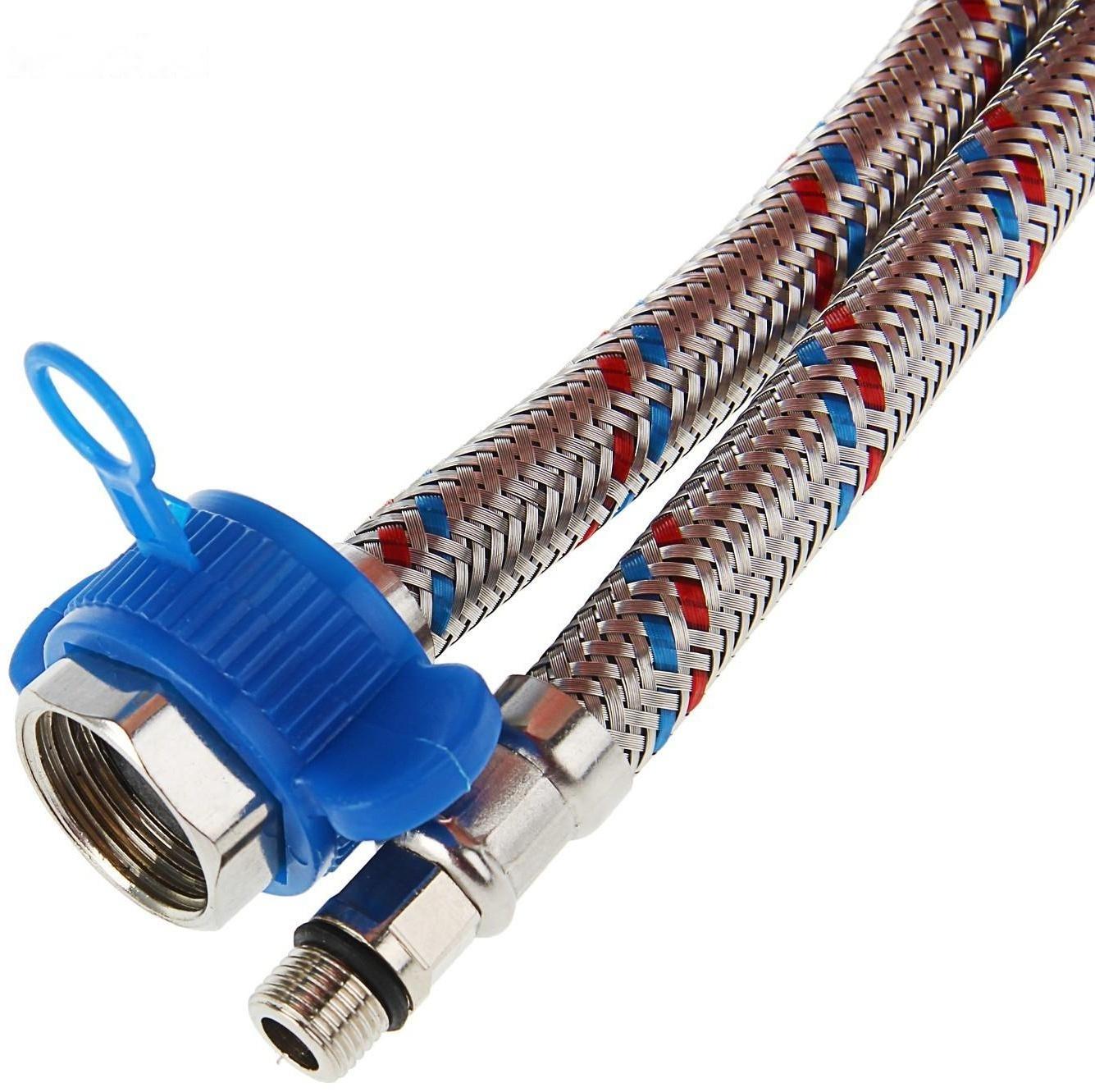 Подводка для смесителя AquaKratos, М10х18 мм, 120 см, нерж.сталь, с ключом для монтажа