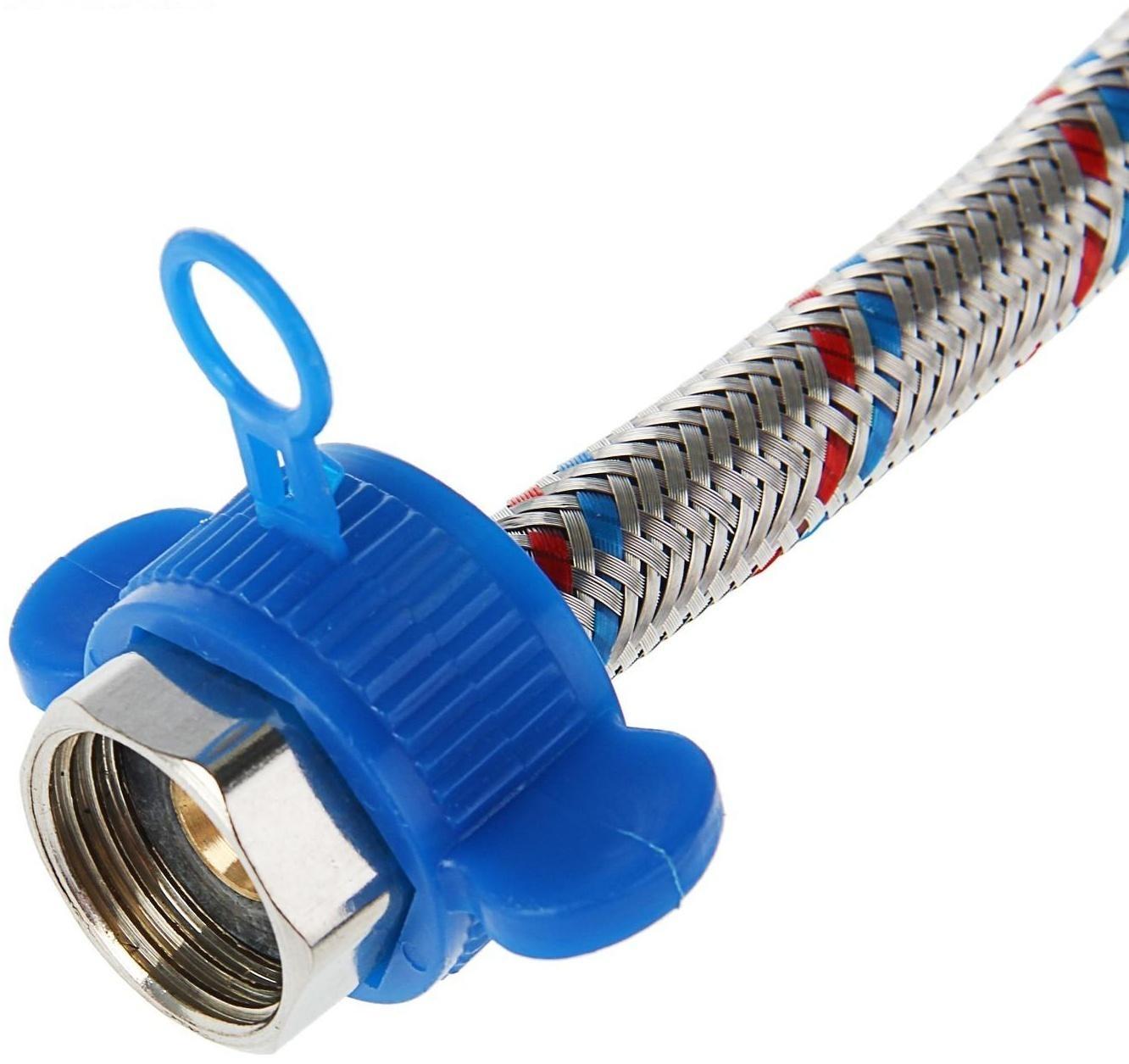 Подводка для смесителя AquaKratos, М10х18 мм, 120 см, нерж.сталь, с ключом для монтажа