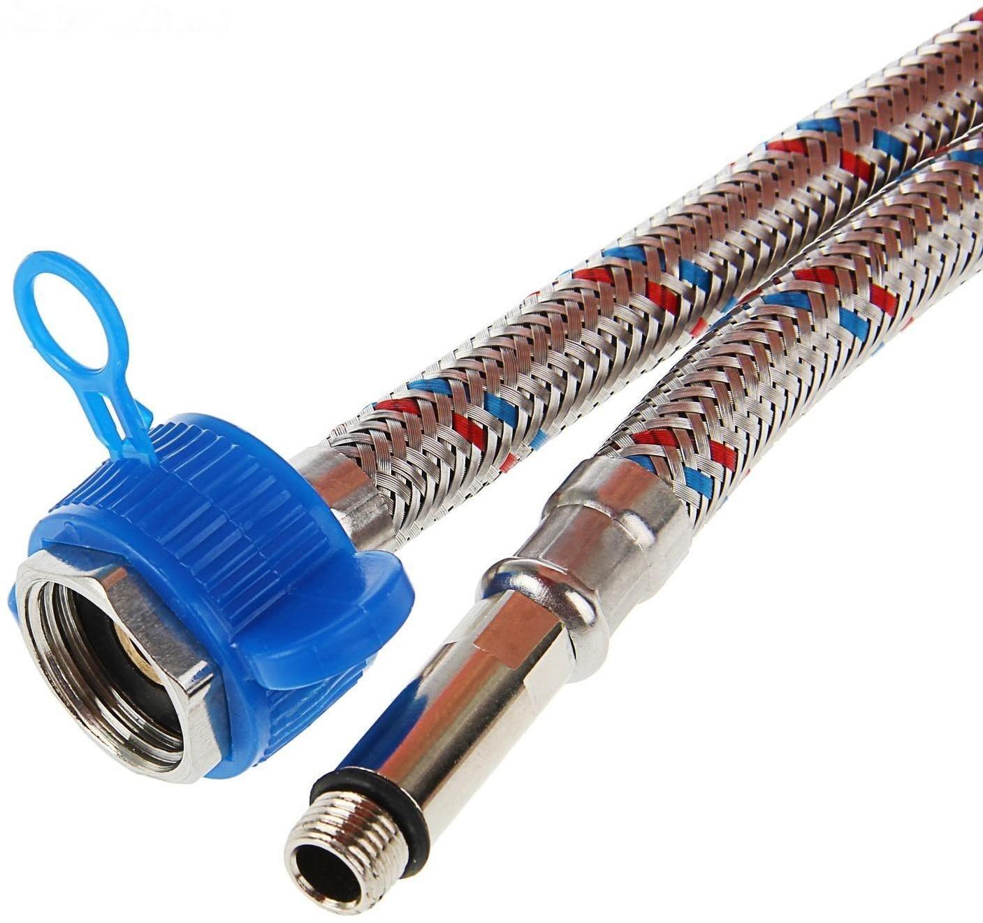 Подводка для смесителя AquaKratos, М10х35 мм, 120 см, нерж.сталь, с ключом для монтажа