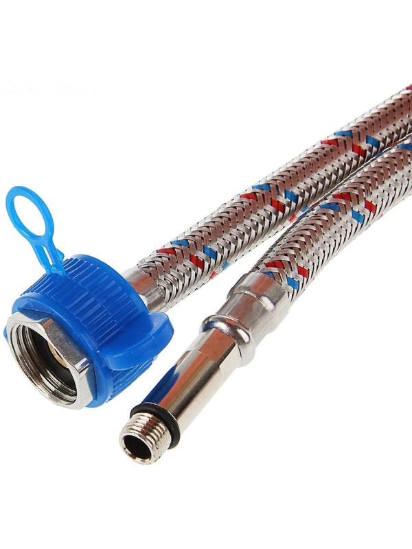 Подводка для смесителя AquaKratos, М10х35 мм, 120 см, нерж.сталь, с ключом для монтажа