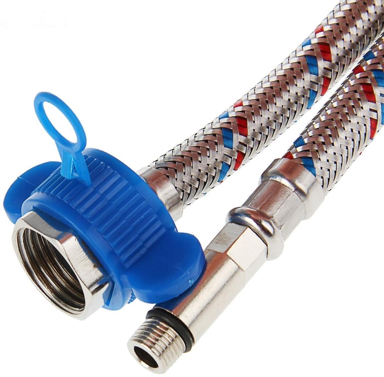 Подводка для смесителя AquaKratos, М10х35 мм, 150 см, нерж.сталь, с ключом для монтажа