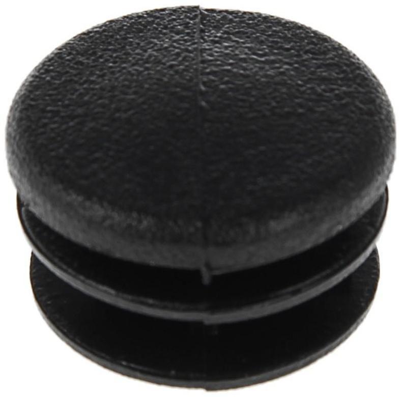 Заглушка ТУНДРА внутренняя d=25 мм, универсальная, черная