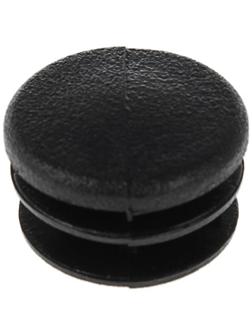 Заглушка ТУНДРА внутренняя d=25 мм, универсальная, черная