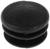 Заглушка ТУНДРА внутренняя d=25 мм, универсальная, черная