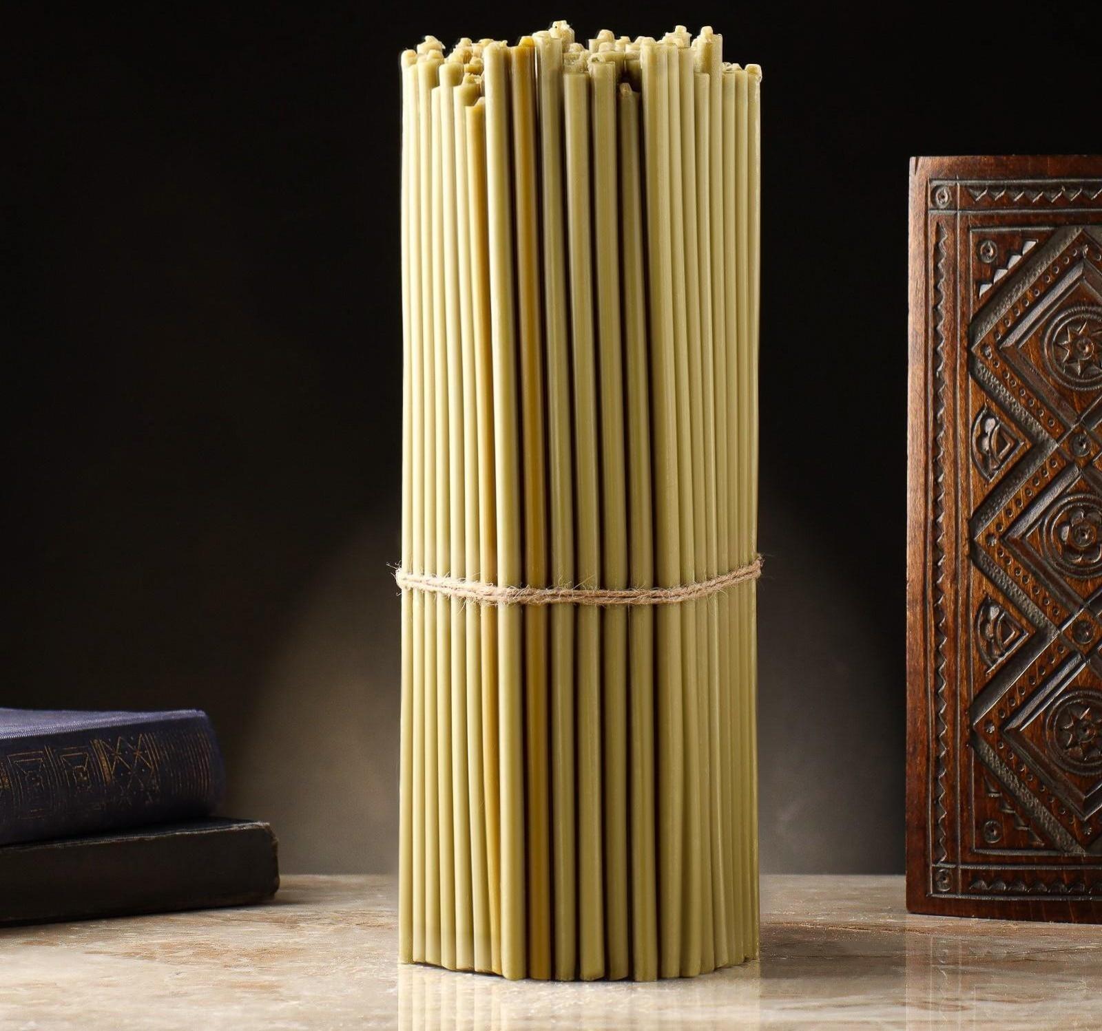 Свечи медовые №30, упаковка 2кг, парафин + медовое масло