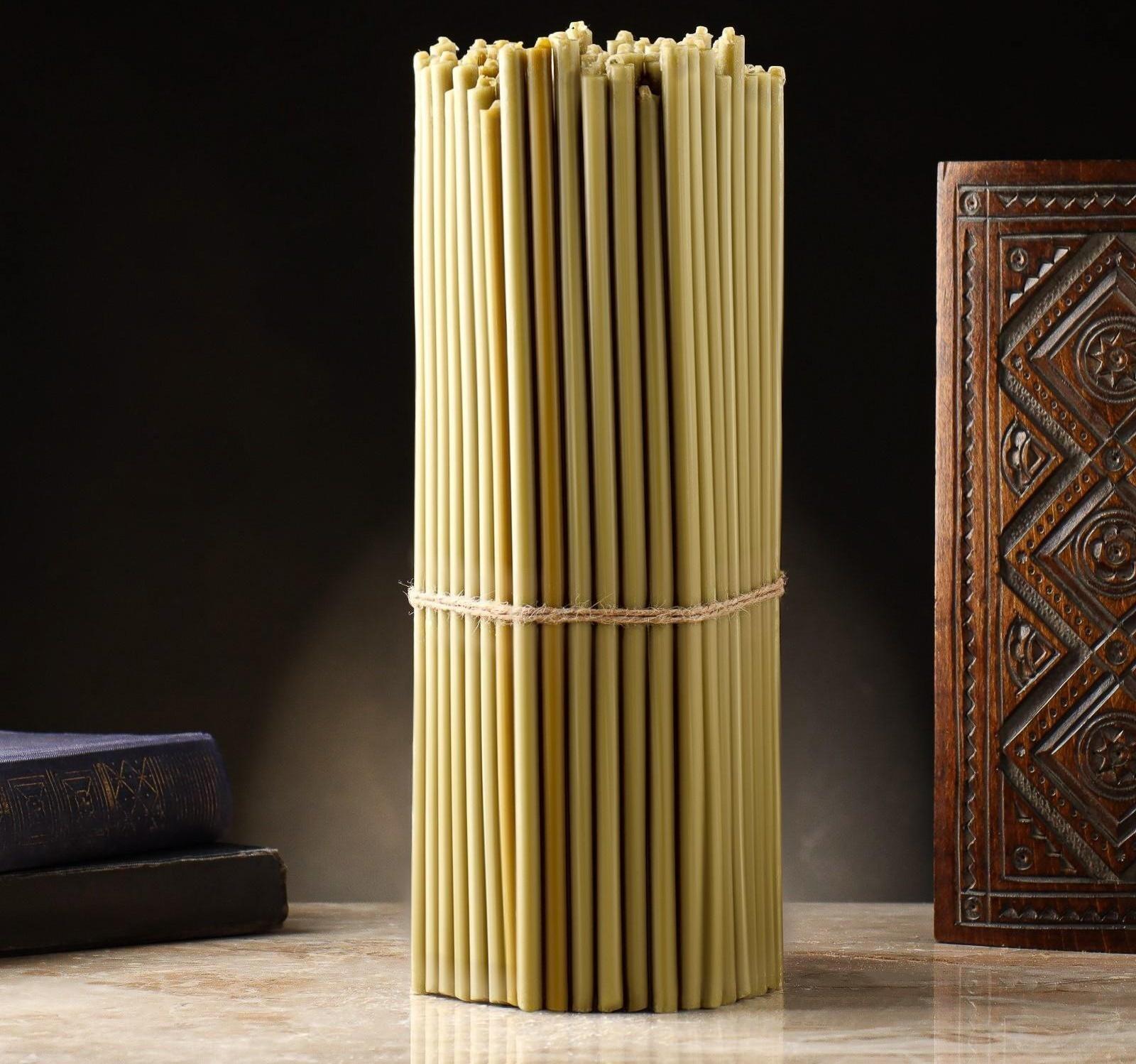 Свечи медовые №20, упаковка 2кг, парафин + медовое масло