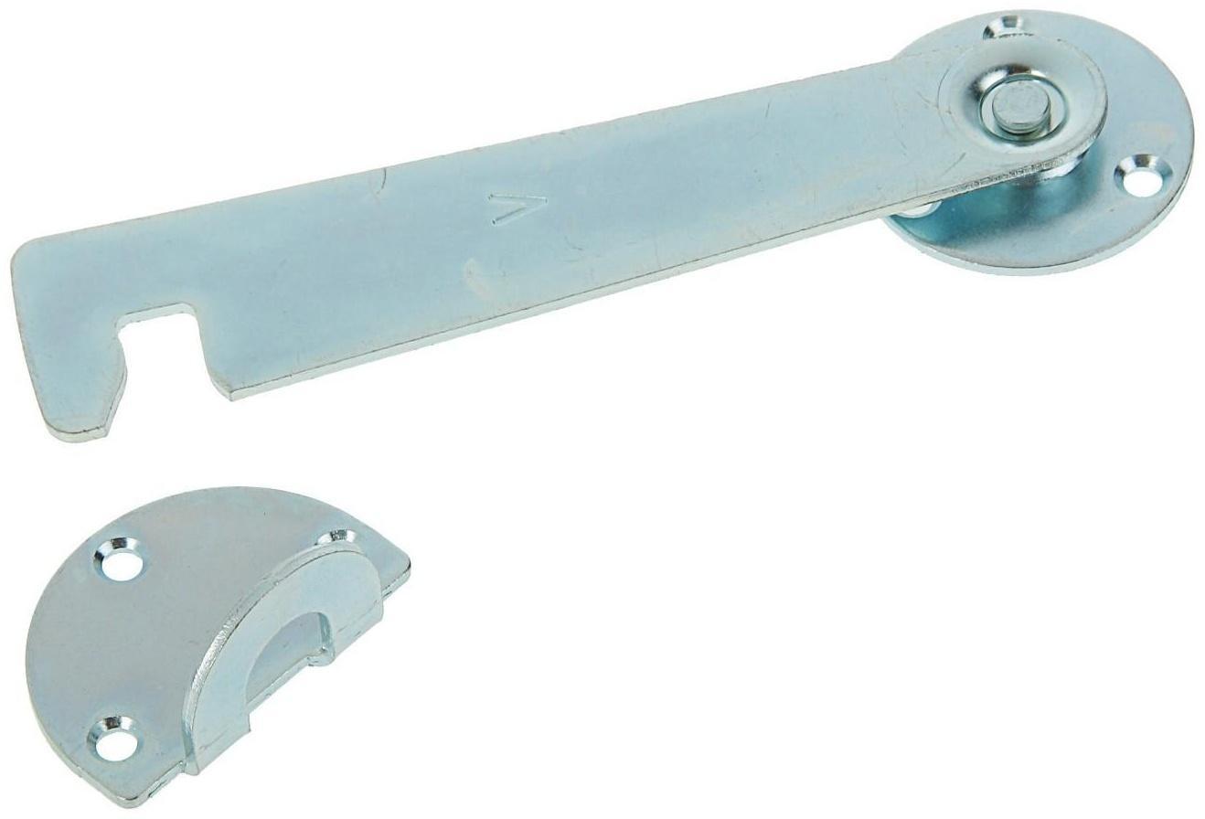 Крючок дверной КД, левый, покрытие цинк