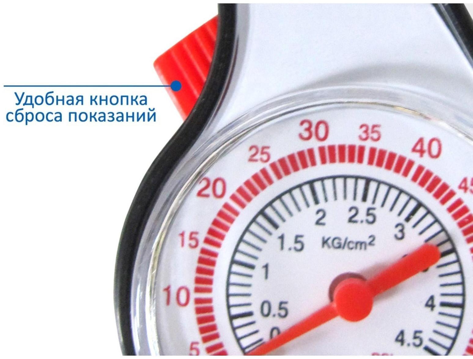 Манометр автомобильный Magnum, стрелочный, пластик