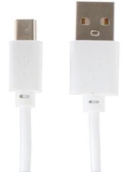 Кабель LuazON, miniUSB - USB, 1 А, 1.8 м, белый