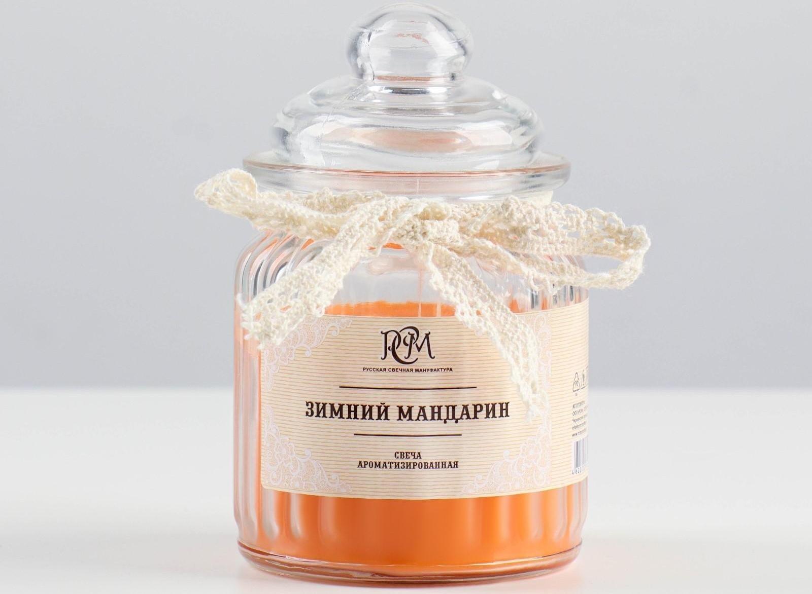Свеча в банке ароматизированная 