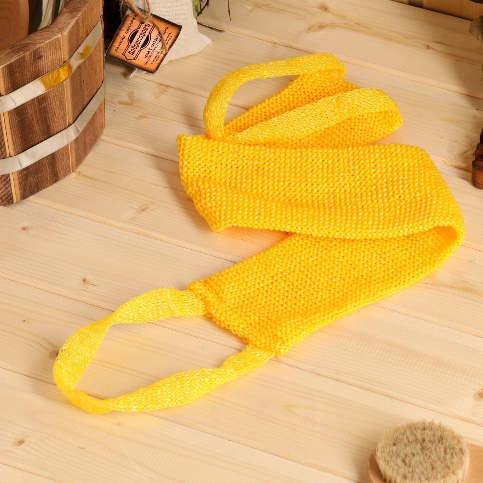 Мочалка банная вязаная 