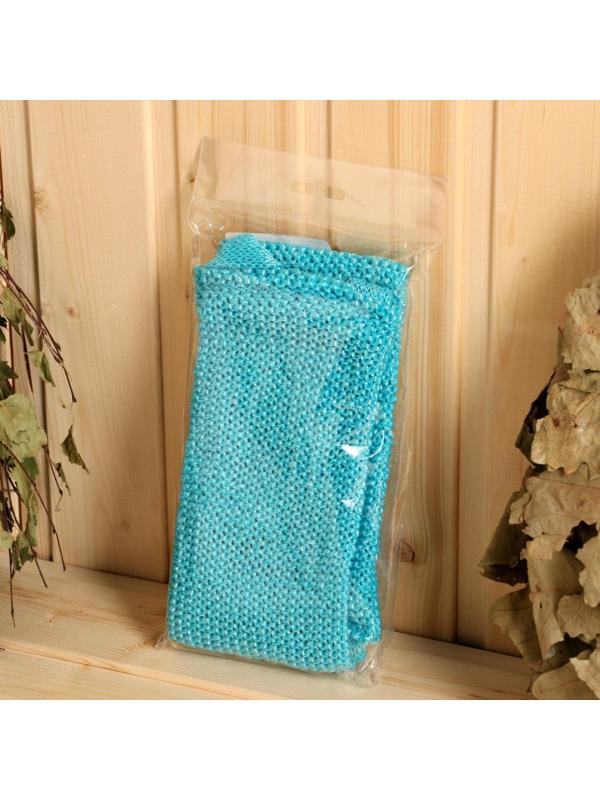 Мочалка банная вязаная 