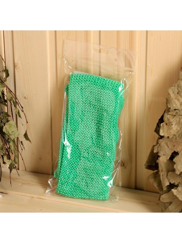 Мочалка банная вязаная 