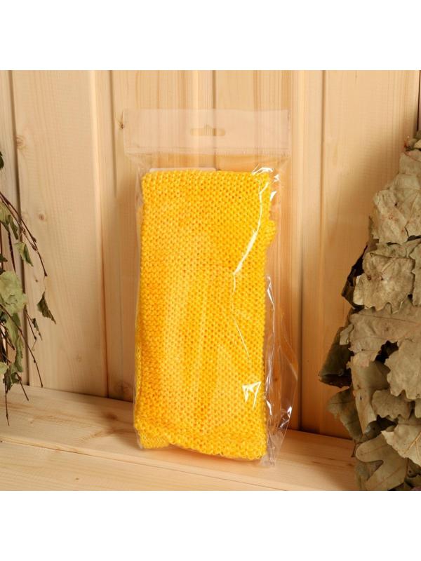 Мочалка банная вязаная 