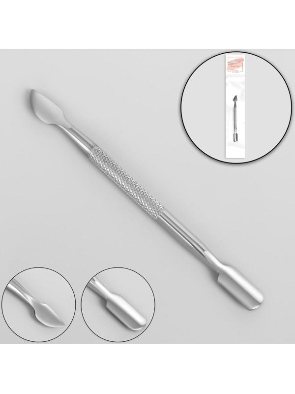 Шабер двусторонний, лопатка вогнутая, топорик, 9 см, цвет серебристый