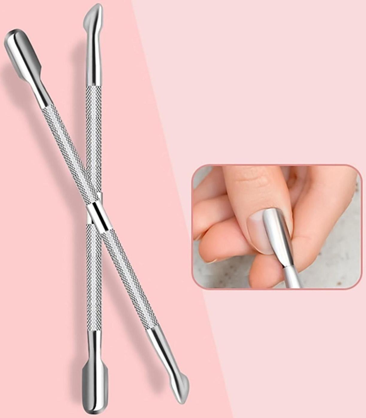 Шабер двусторонний, лопатка вогнутая, топорик, 12,6 см, цвет серебристый